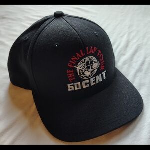 50 Cent The Final Lap Tour Snapback Concert Baseball Hat NWOT